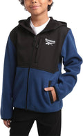 Reebok Boys' Warm Polar Fleece Zip Up Hoodie Jacket for Comfort