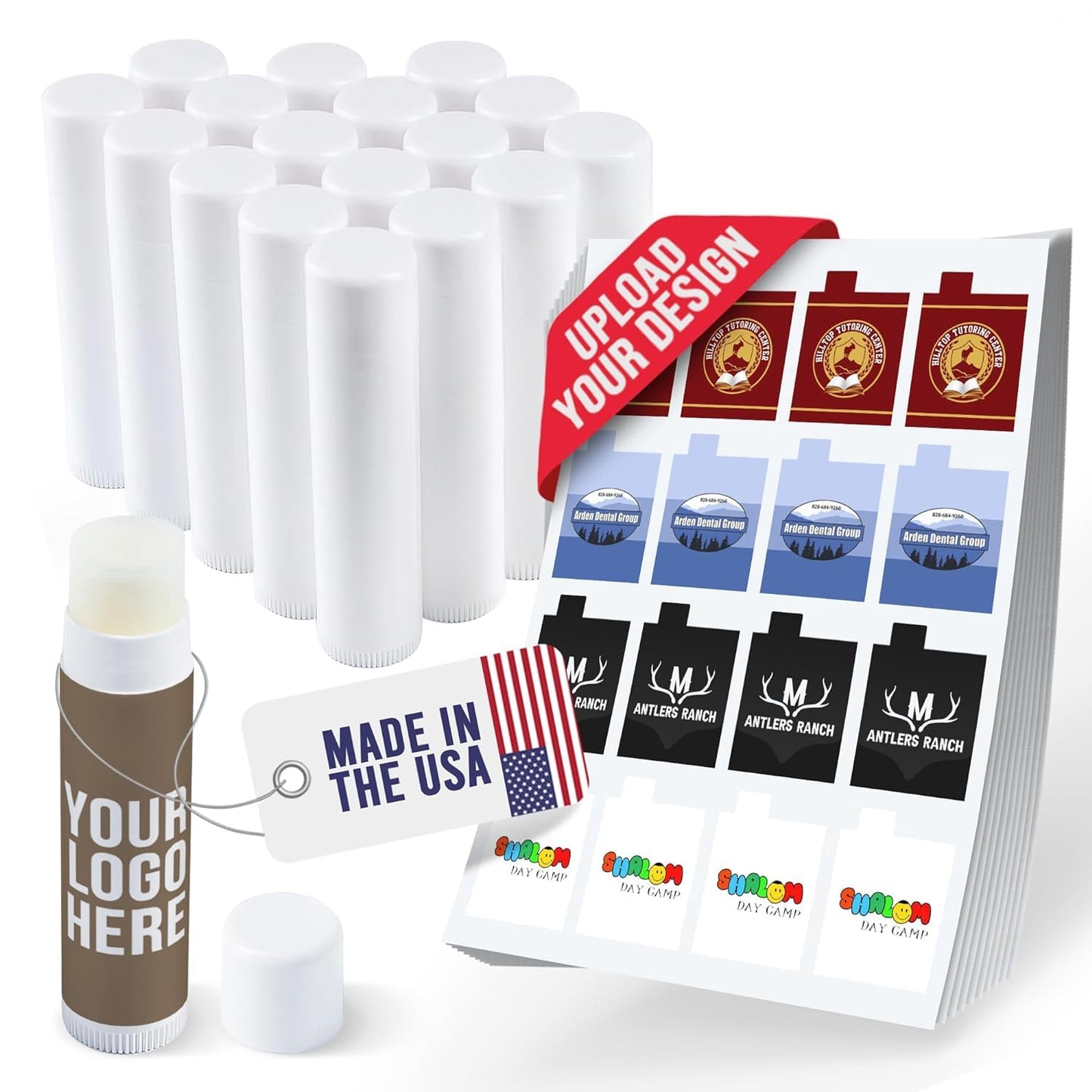 Custom Lip Balm with Personalized Labels for Parties & Weddings