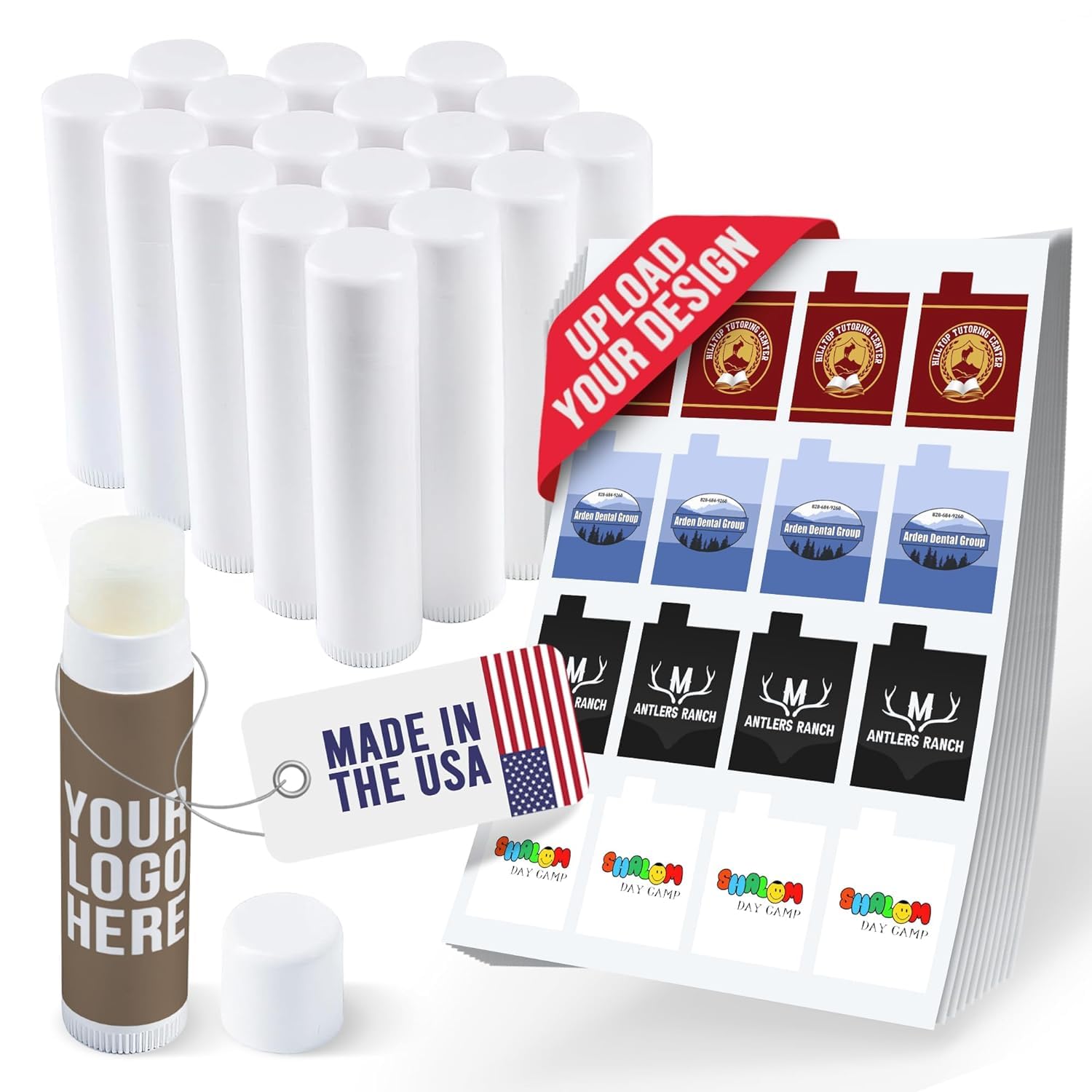 Custom Lip Balm with Personalized Labels for Parties & Weddings