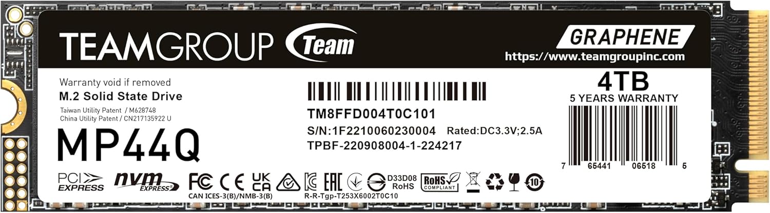 TEAMGROUP MP44Q 4TB SSD with Exceptional Speed and Reliability