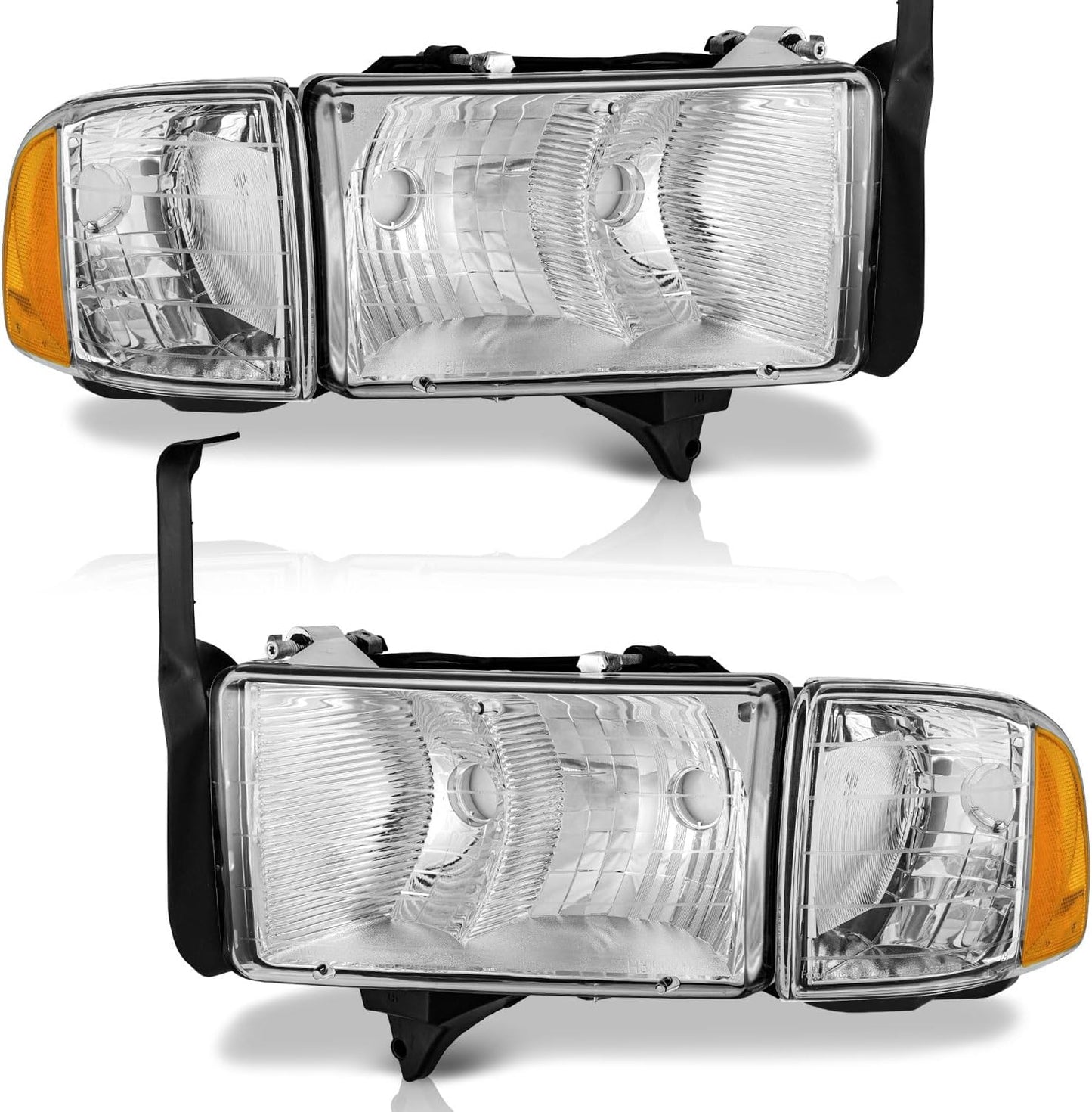 Headlights Assembly for 1999-2002 Dodge Ram 1500 Sport Models