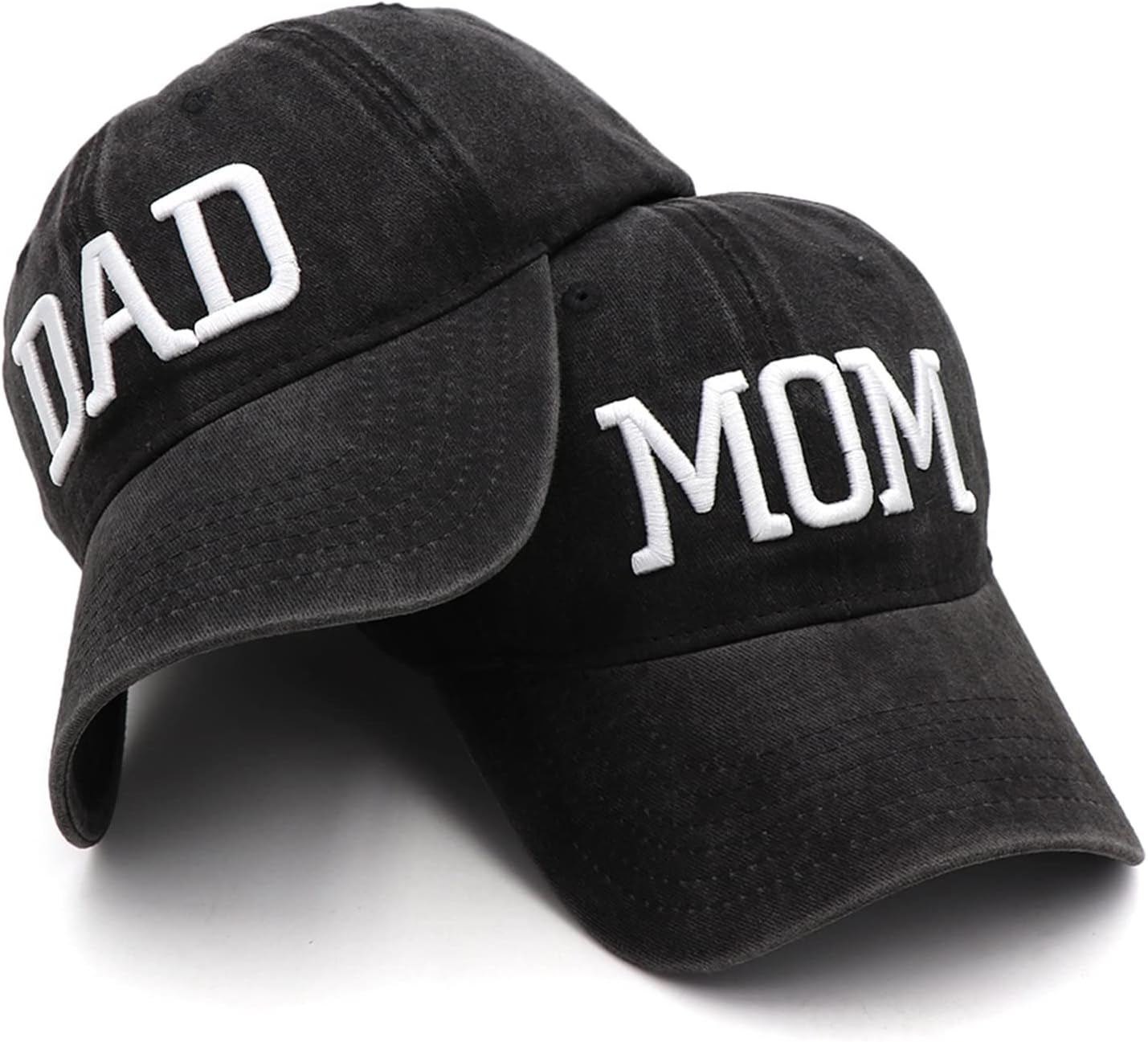 Adjustable Mom & Dad Trucker Hat Set - Perfect Couple's Gift!