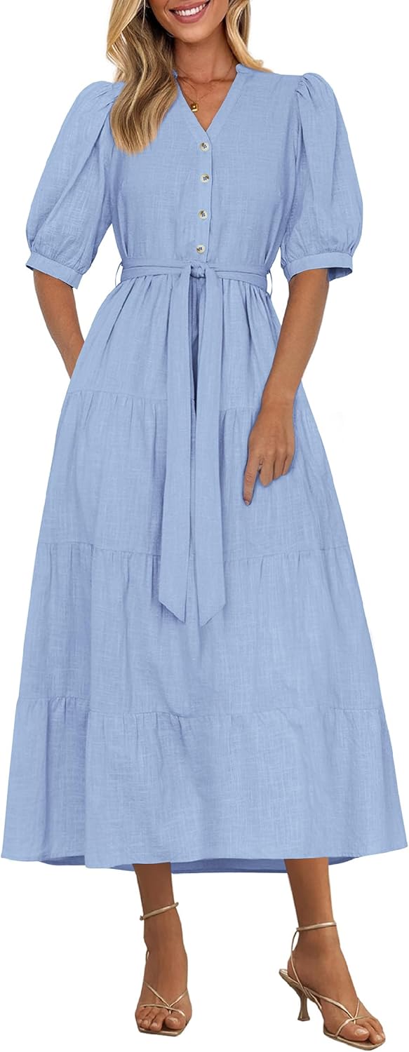 Elegant Classy Summer Dresses for Women with Ruffle Design
