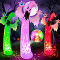 12FT Giant Halloween Inflatables Ghost Decorations - Bright 7-Color