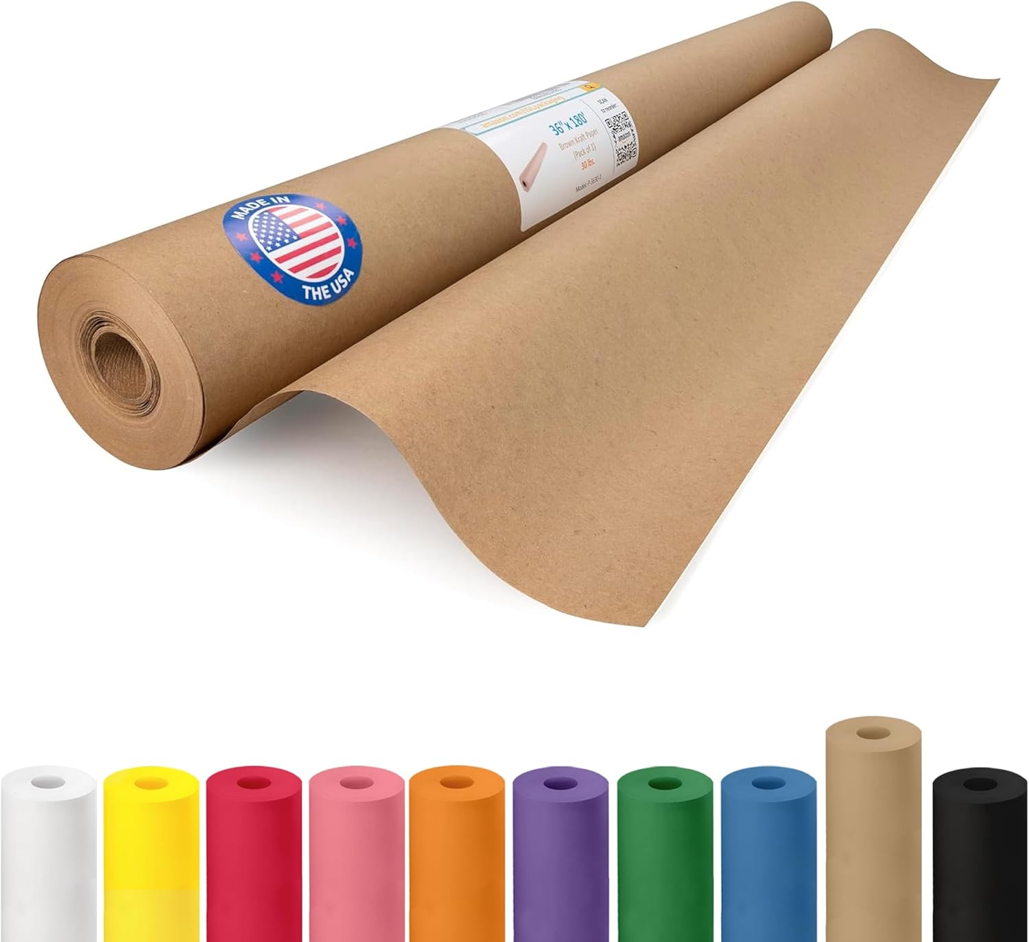 IDL Packaging Brown Kraft Paper Roll for Packing and Crafts