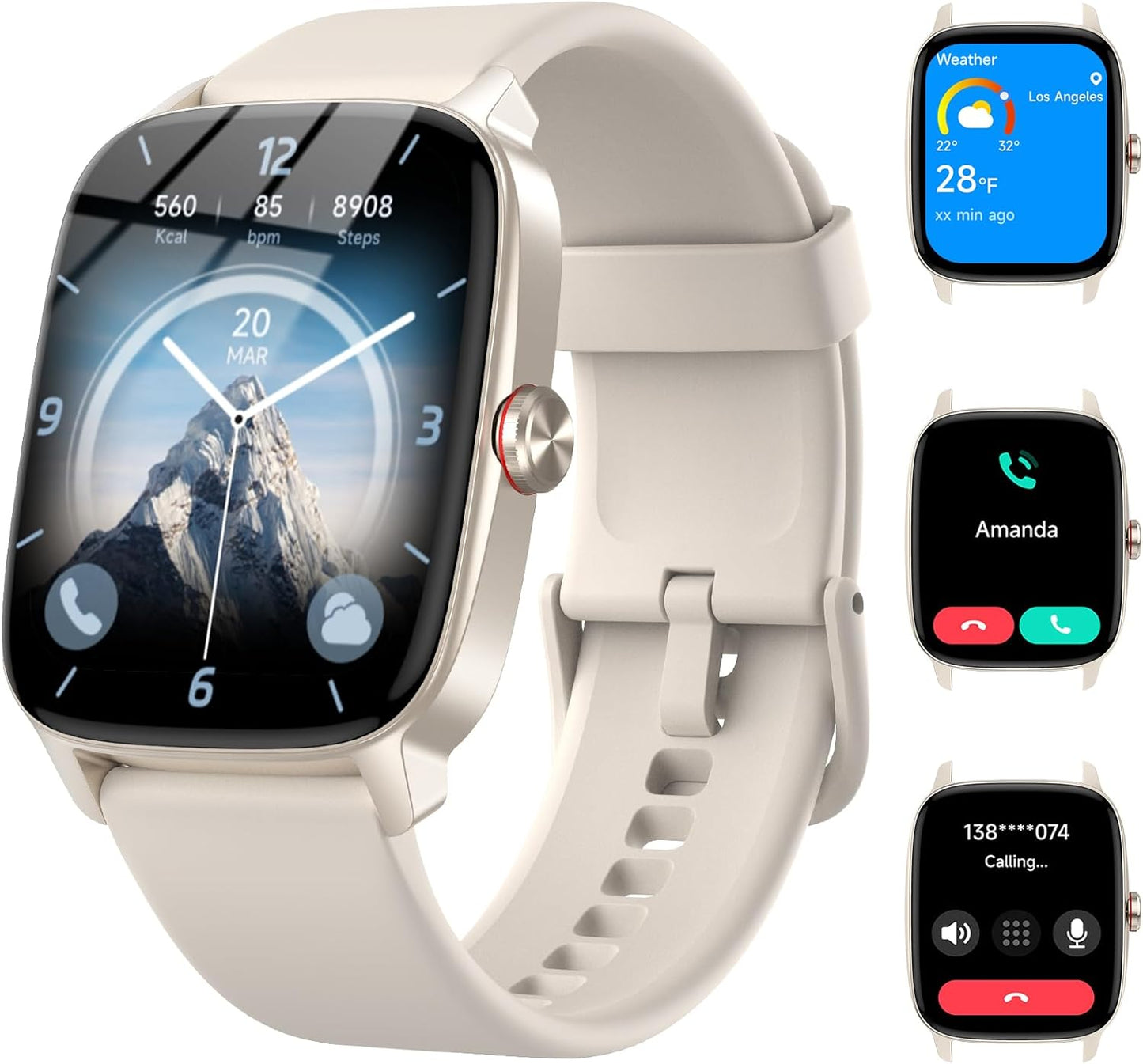 Smart Watches for Women Men with Bluetooth Call & AI Voice Features