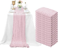 Cheesecloth Table Runner 10ft Pink 15 Pack - Boho Party Decor