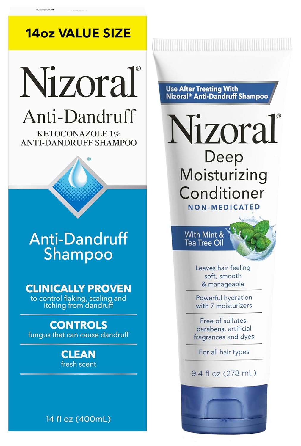 Nizoral Anti-Dandruff Shampoo and Deep Moisturizing Conditioner
