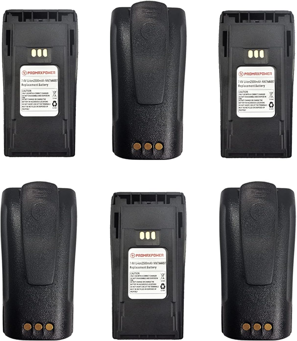 2500mAh Li-ion Round Back Batteries for Motorola Walkie Talkies