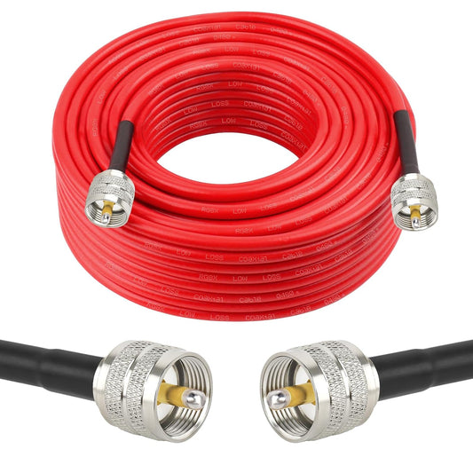 RG8X Coaxial Cable 75ft for Low Loss CB Antenna Applications