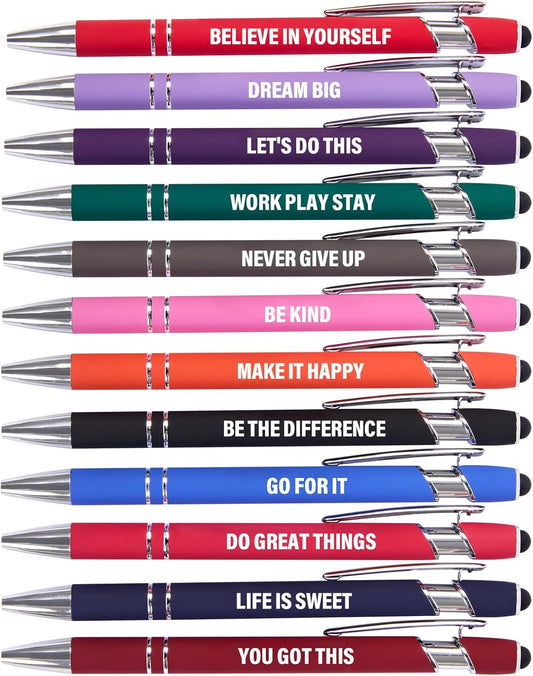 12 Funny Motivational Stylus Pens by Actsun