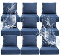 6 in Thicker Outdoor Chair Cushion 9 Sets - Waterproof Patio Cushions