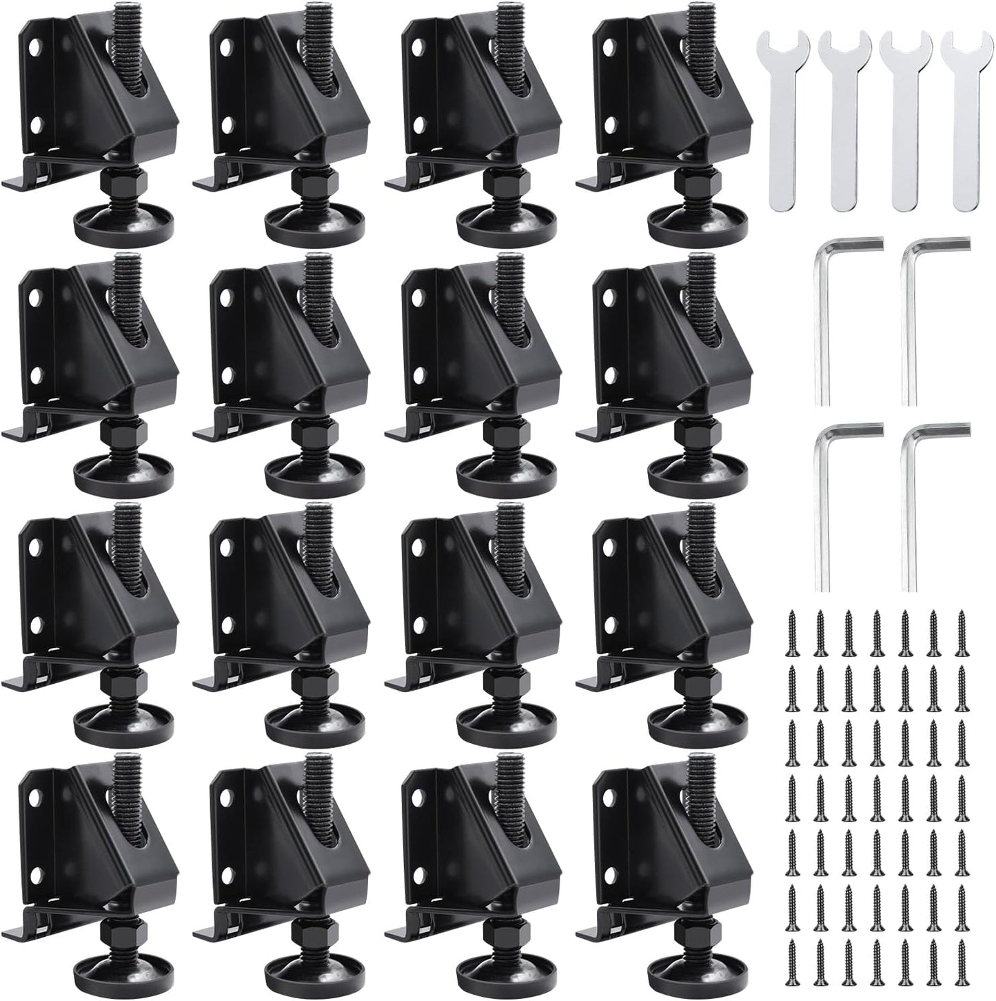 DkOvn Leg Leveler 16 Pack Adjustable Furniture Leveling Feet