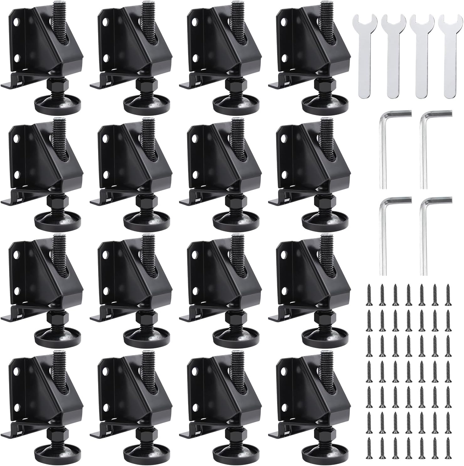 DkOvn Leg Leveler 16 Pack Adjustable Furniture Leveling Feet