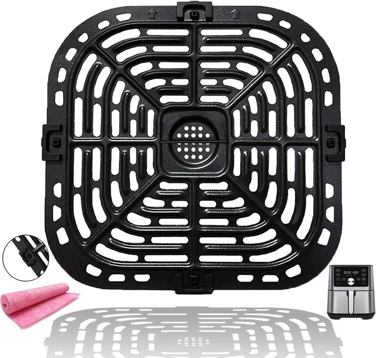 Dual-Coated Air Fryer Tray | Vortex Plus 6QT, 5.7QT | Dishwasher Safe