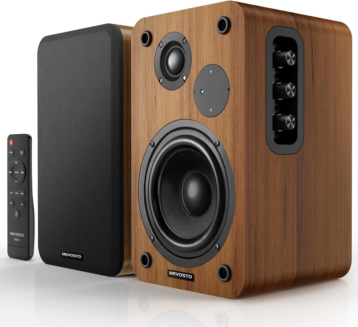 MEVOSTO 36W RMS Active Bookshelf Speakers - Enhanced Audio Clarity