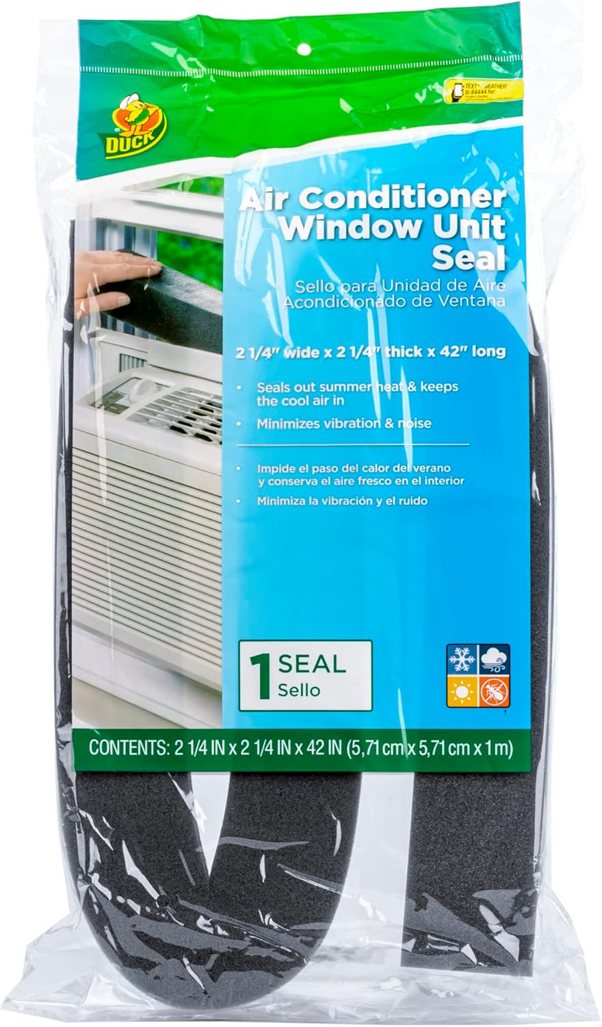 Duck Window Air Conditioner Seal | Energy Saving Insulation