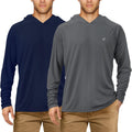 Roadbox UPF 50+ Fishing Shirts for Men - Long Sleeve Sun Hoodie
