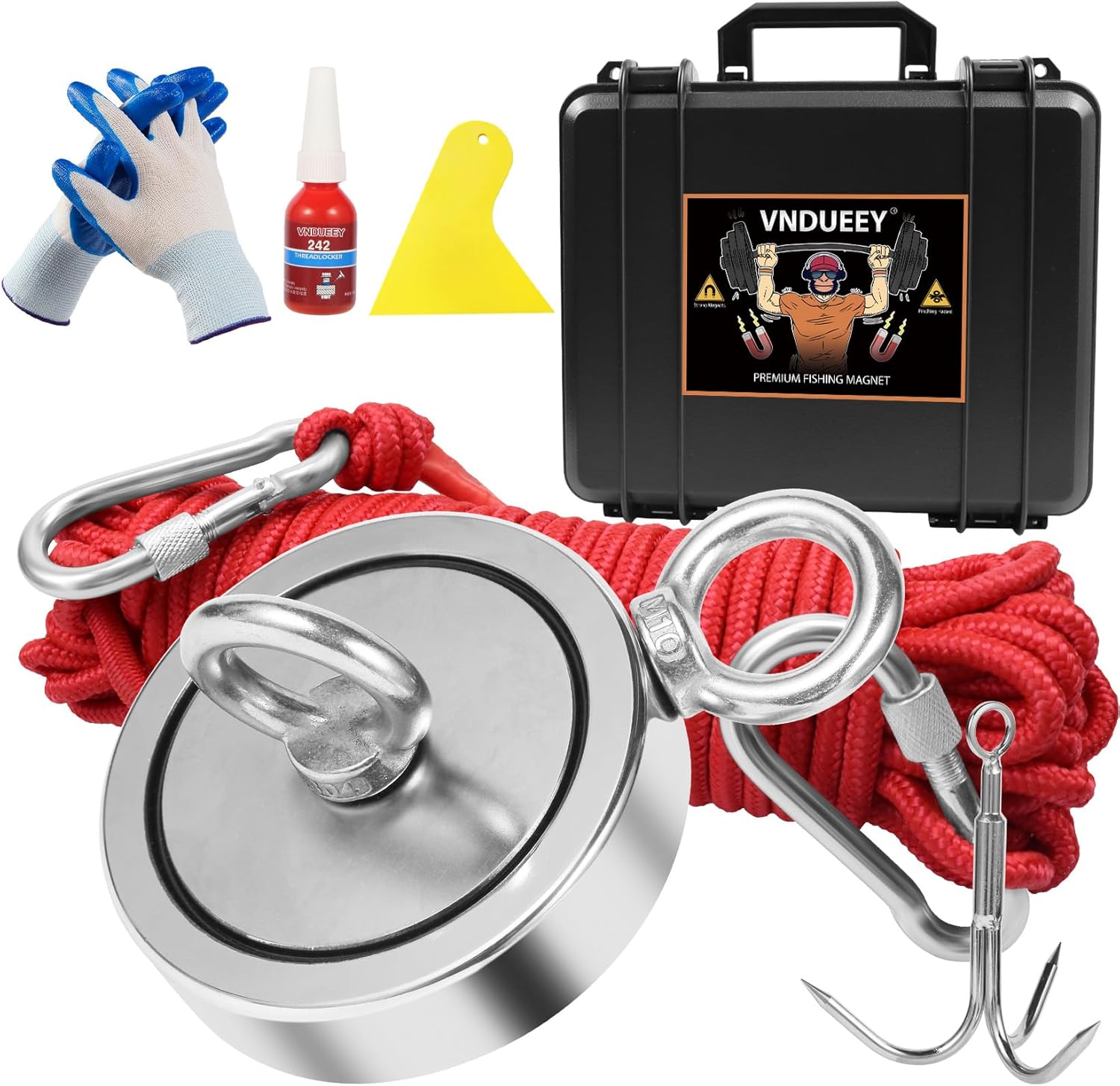 Ultimate 1725 Lbs Magnet Fishing Kit - Treasure Hunt Ready!