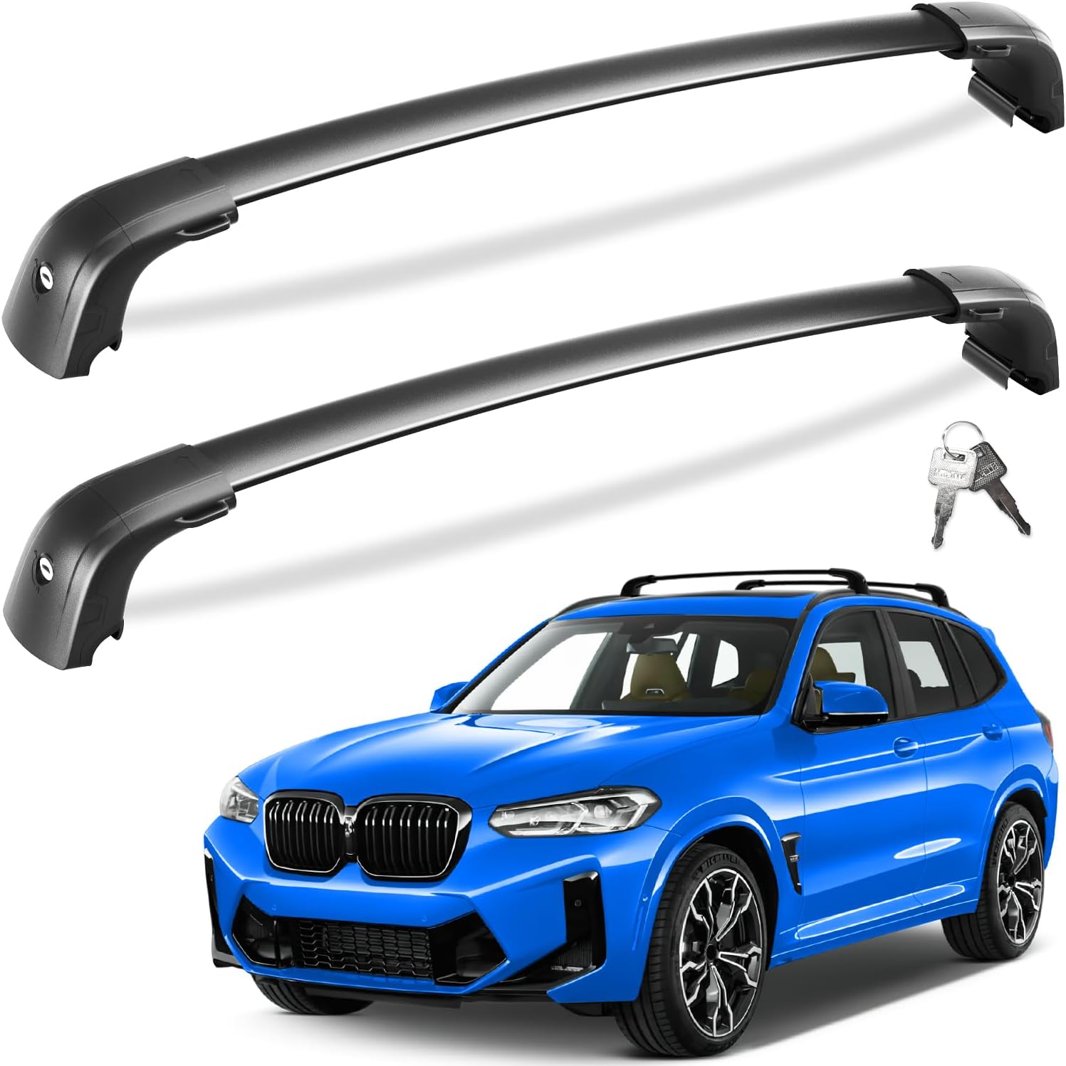 Tuyoung Lockable Roof Rack Cross Bars for BMW X3 G01 2018-2025