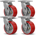 SY America 5ft x 2ft Caster Wheels Set of 4 - Heavy Duty Industrial