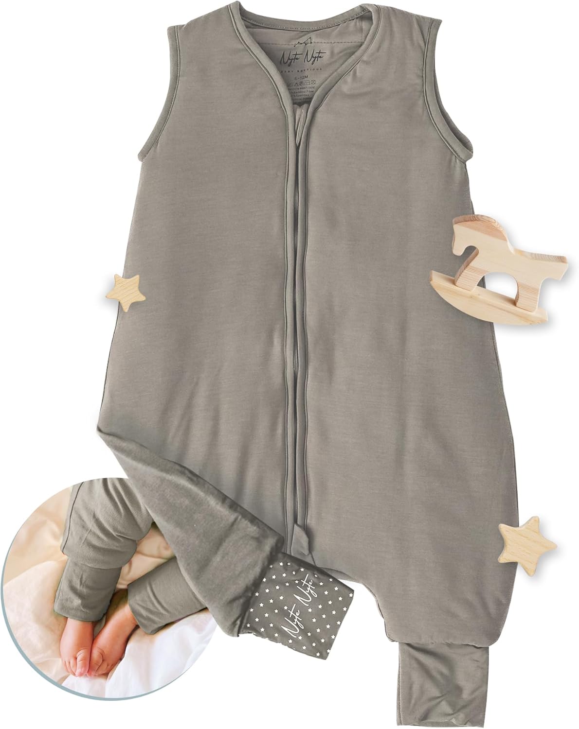 Nyte Nyte Baby 1.0-TOG Sleeveless Sleep Sack for Cozy Nights