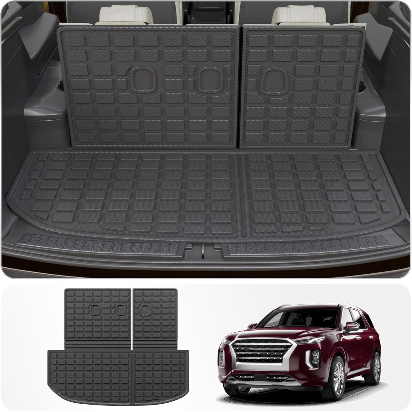 Cargo Mat for 2020-2025 Hyundai Palisade Trunk Liner Protector
