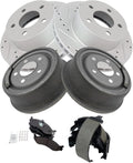 Front & Rear Brake Pad & Rotor Kit Premium G-Coated Ceramic - Jeep