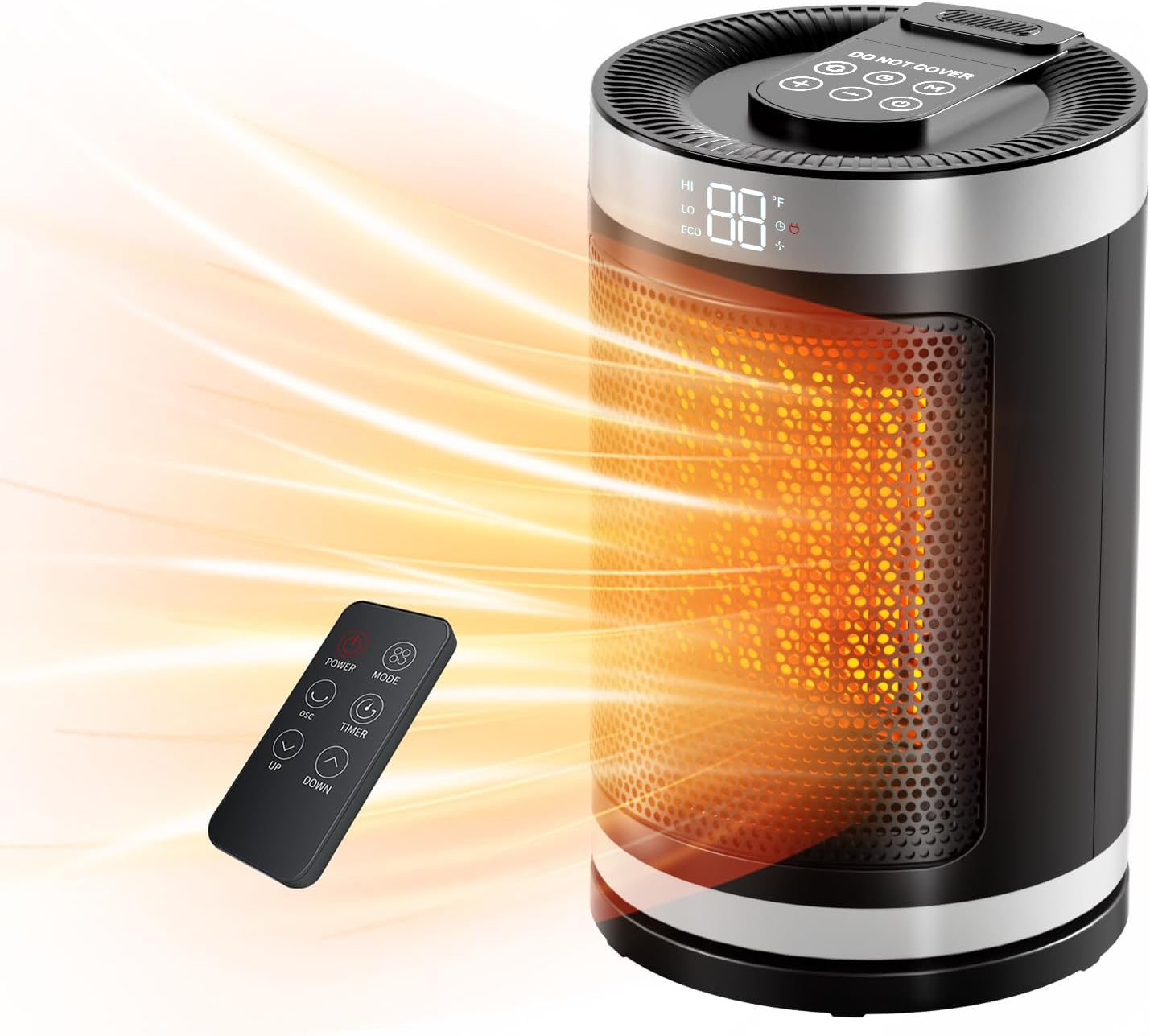 1500W Portable Space Heater with Remote Control