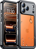 Temdan Compatible iPhone 17 Pro Max Case - Waterproof, Shockproof