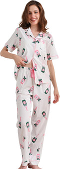 100% Cotton Pajama Set for Women - Soft Breathable Sleepwear NAP