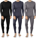 VZV 3 Set Thermal Underwear for Men - Warm Fleece Base Layer Jewelry