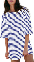 Yousify Women's Cotton T-Shirt Dress for Summer 2025 Casual Style