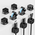 Magnetic Cable Clips 9 Pack - Easy Desk Cable Management
