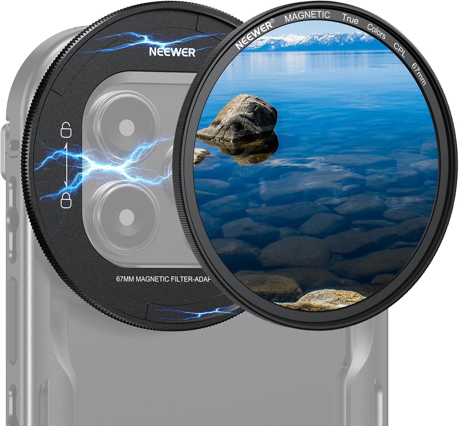 67mm Magnetic CPL Filter Set for iPhone 16 Pro/Pro Max Photography