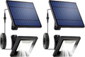 Solar Lights Outdoor Waterproof 16FT Cord Dusk to Dawn LED Flood Light