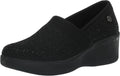 SKECHERS Women's Pier Lite-Reflection Loafer - Sparkle Knit Wedge