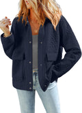Dokotoo Jackets for Women Casual Long Sleeve Collared (Style 62Q3)