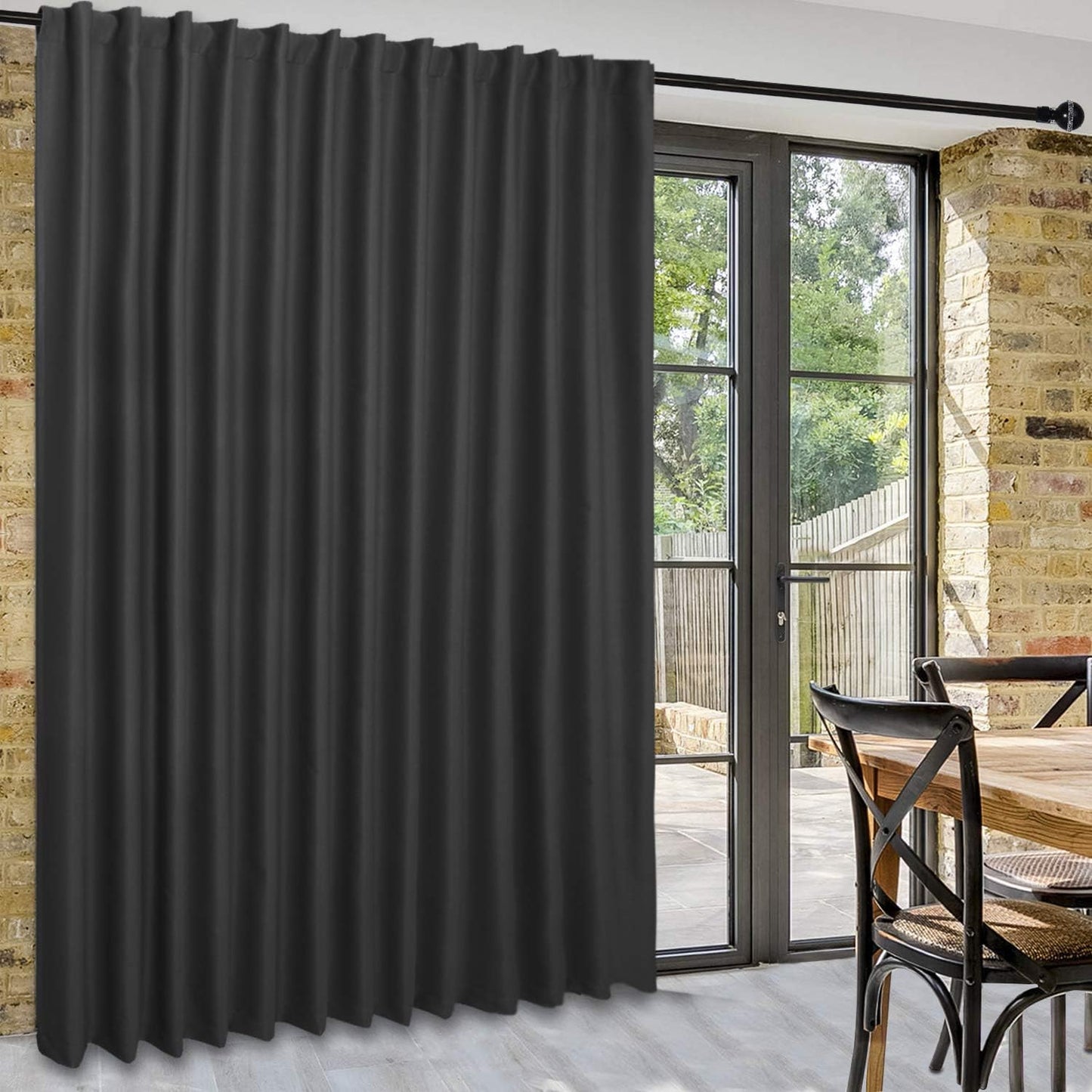 Extra Wide Blackout Thermal Curtains for Patio Sliding Doors