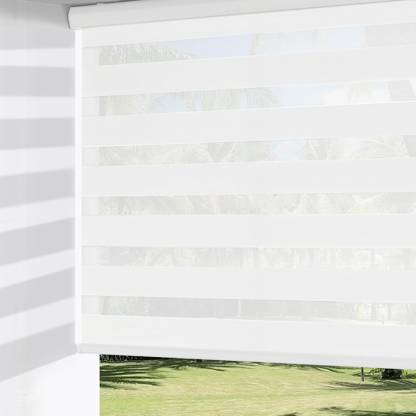 ChrisDowa Cordless Zebra Blinds for Windows - Stylish Privacy Shades