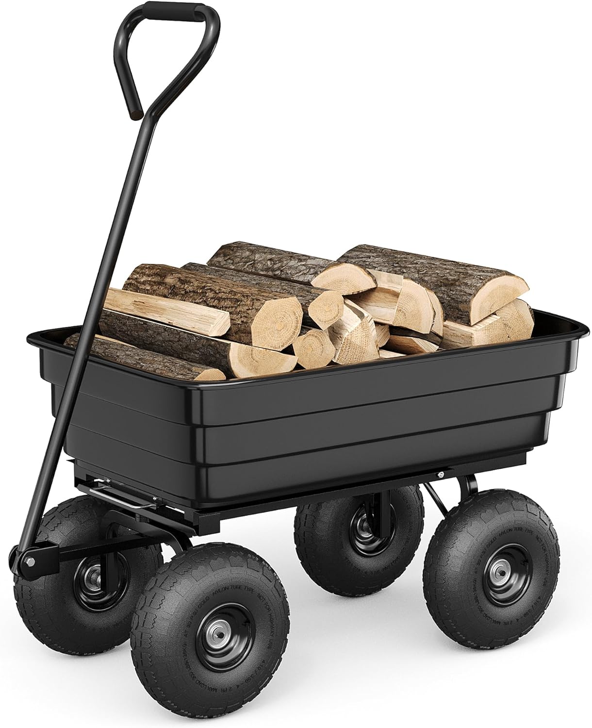 Heavy Duty Poly Dump Cart for Yard Work and Landscaping Tasks
