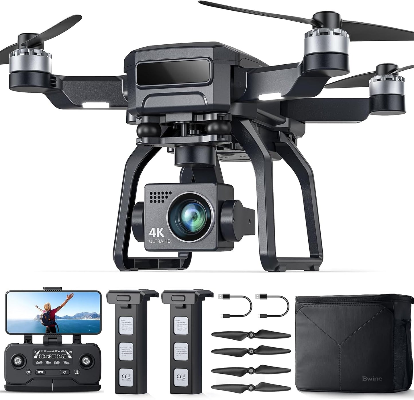 Bwine F7GB2 Drone with 4K Camera and 50Mins Flight Time