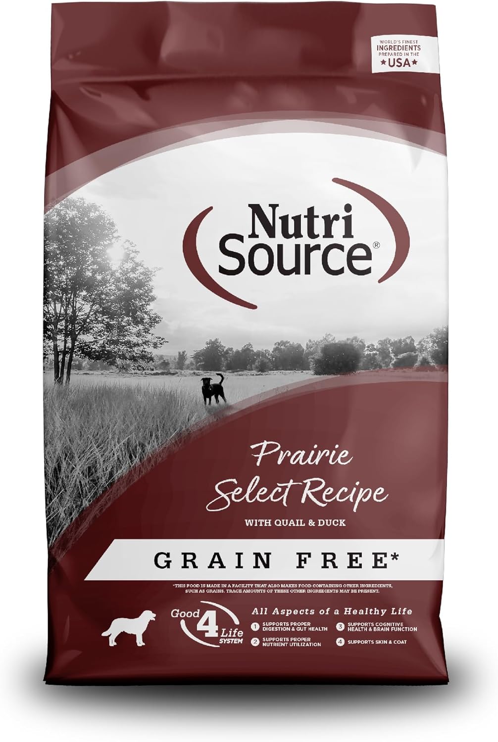 NutriSource Prairie Select Grain-Free Dog Food with Quail & Duck