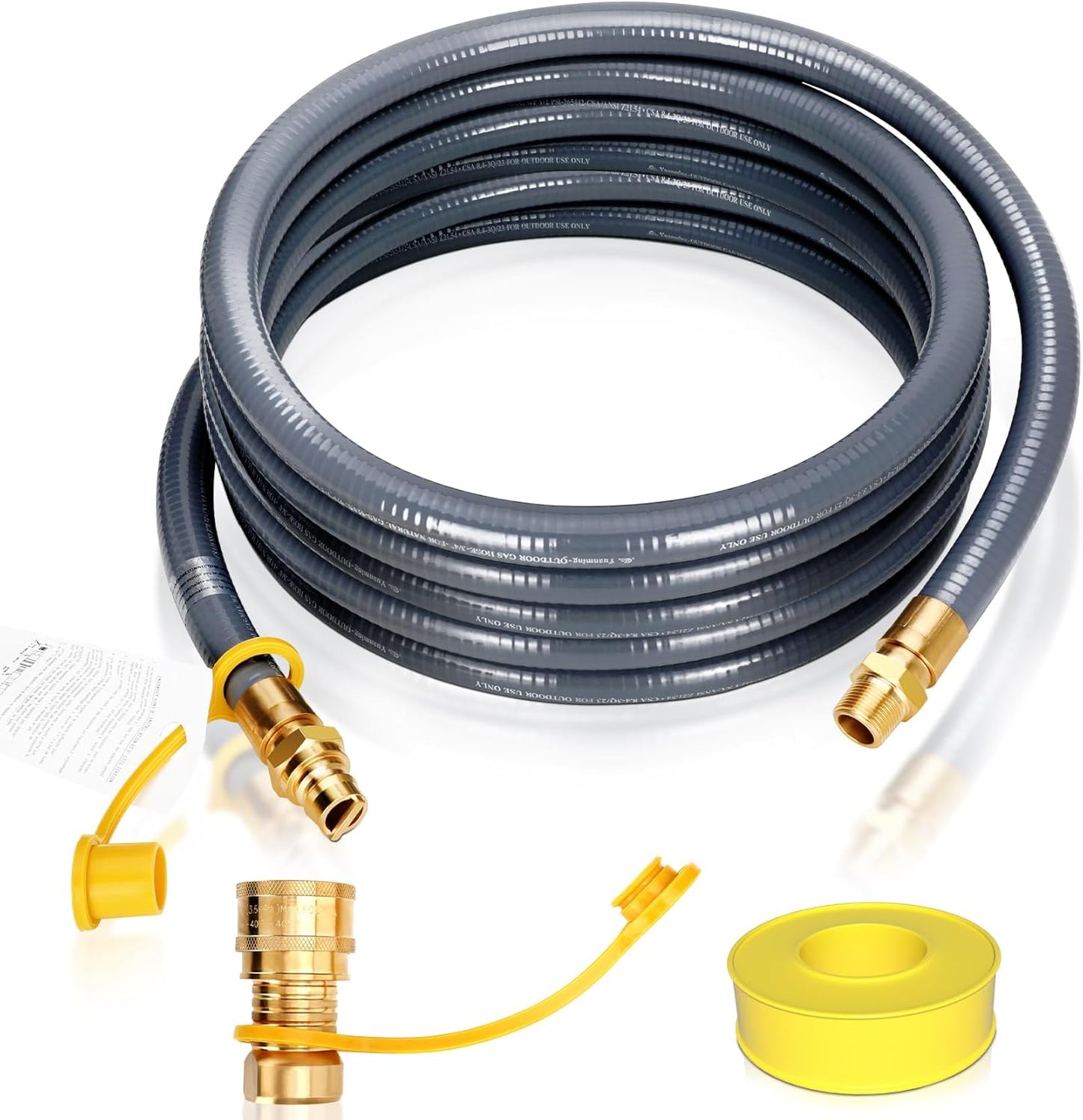 3/4in Natural Gas Hose for Generators and Outdoor Appliances