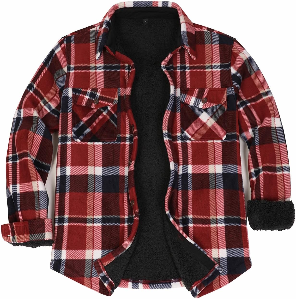 ThCreasa Mens Sherpa Fleece Lined Flannel Shirt Jacket Review