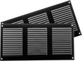 Repa Market 2-Pack Black Air Vent Cover 12 in x 6 in - Durable Steel