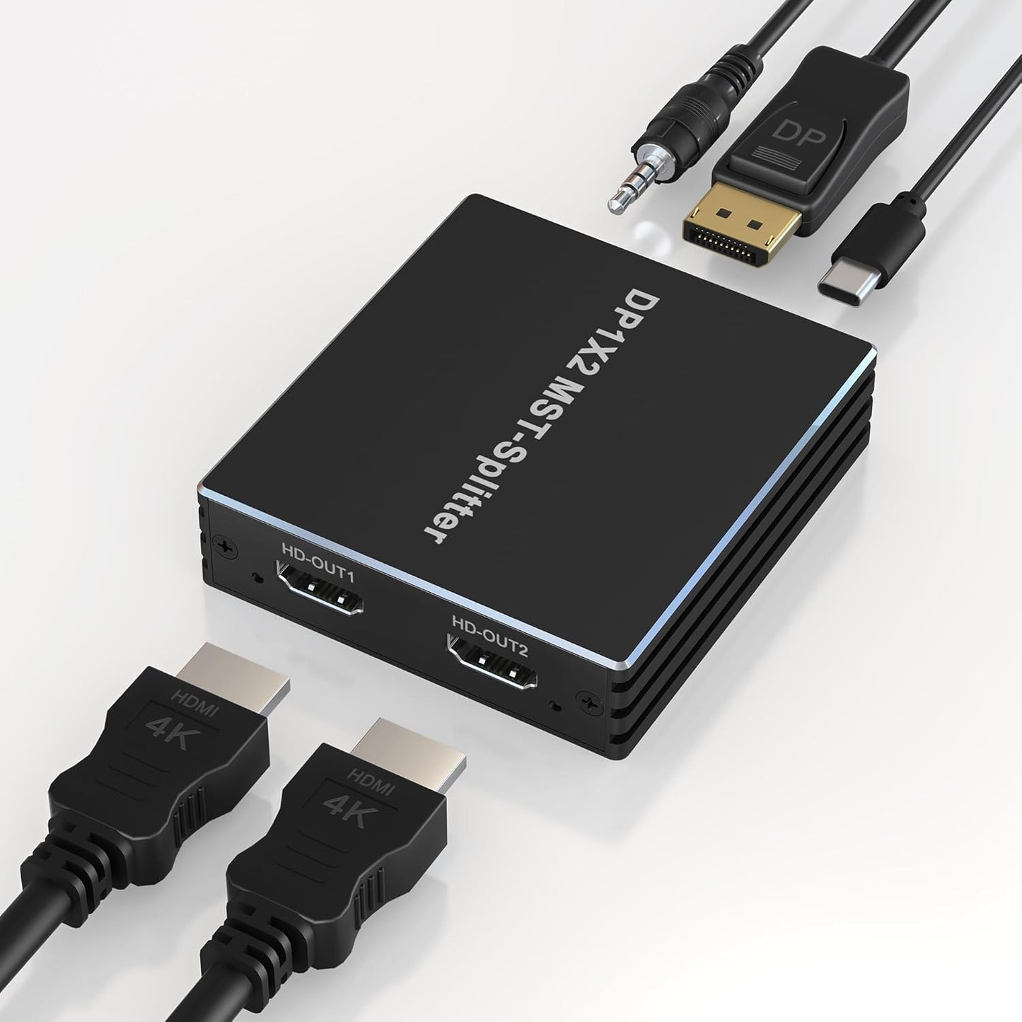 DisplayPort to Dual HDMI Adapter for Dual Monitors - 4K@60Hz