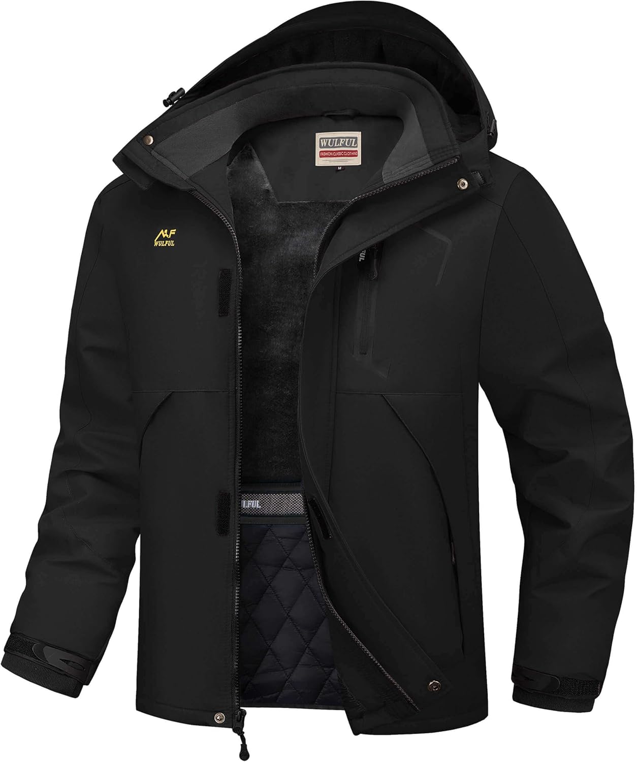 WULFUL Men's Waterproof Winter Coats for Skiing and Snow Sports