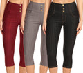 High Waisted Women's Capri Denim Jeggings for All-Day Comfort