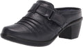 Easy Street Womens Mule - Lightweight 2ft Block Heel Comfort